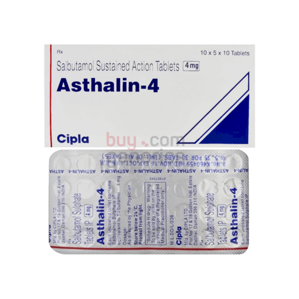 Asthalin 4mg Salbutamol Sulphate Tablets IP Fastest Shipping & Lowest Price