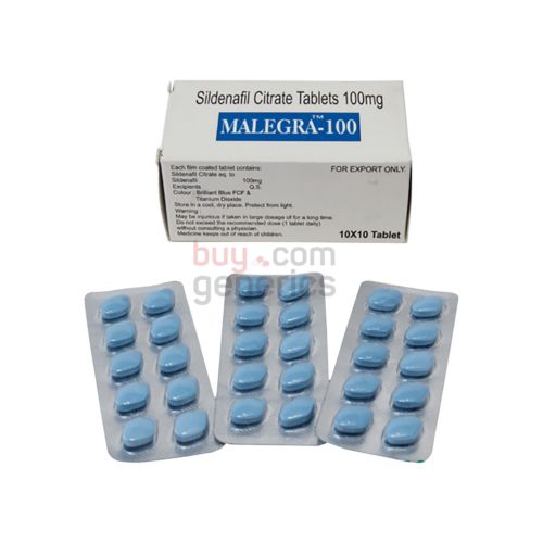 Malegra 100mg (Sildenafil Citrate Tablets)