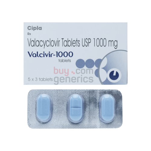Valclovir 1000mg (Valacyclovir Tablets USP)