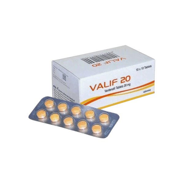 Valif 20mg Vardenafil Tablets Fastest Shipping & Lowest Price