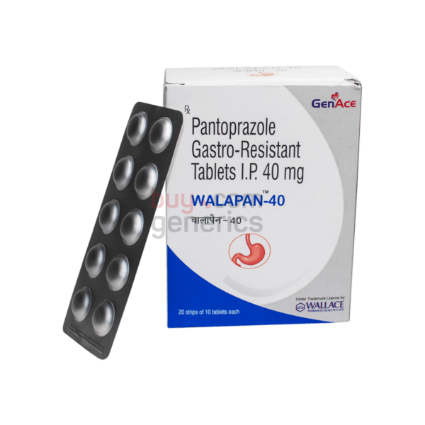 Walapan 40mg Pantoprazole Gastro-resistant Tablets IP Fastest Shipping & Lowest Price