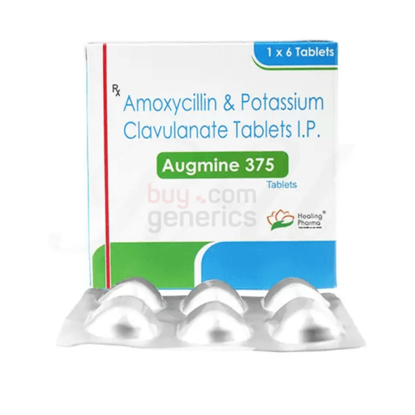 Augmine 375mg Amoxycillin and Potassium Clavulanate Tablets IP Fastest Shipping & Lowest Price