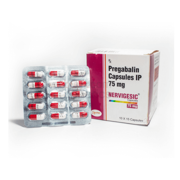 Nervigesic 75mg Pregabalin Capsules IP Fastest Shipping & Lowest Price