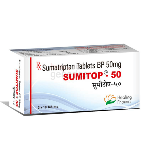 Sumitop 50mg (Sumatriptan Tablets BP)