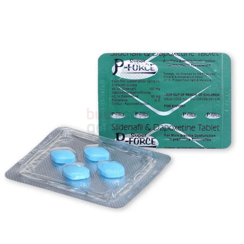 Super P-Force 100/60mg (Sildenafil Citrate+Dapoxetine Tablets)