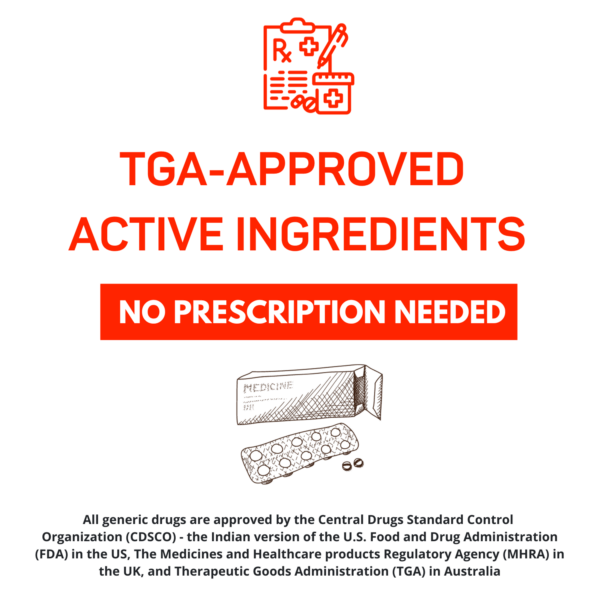 TGA-Approved Generic Medications from India No Prescription