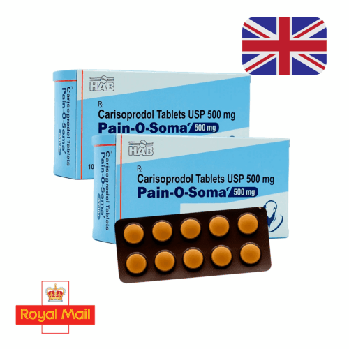 Carisoprodol (Generic Soma) 350mg/500mg – UK Domestic Royal Mail