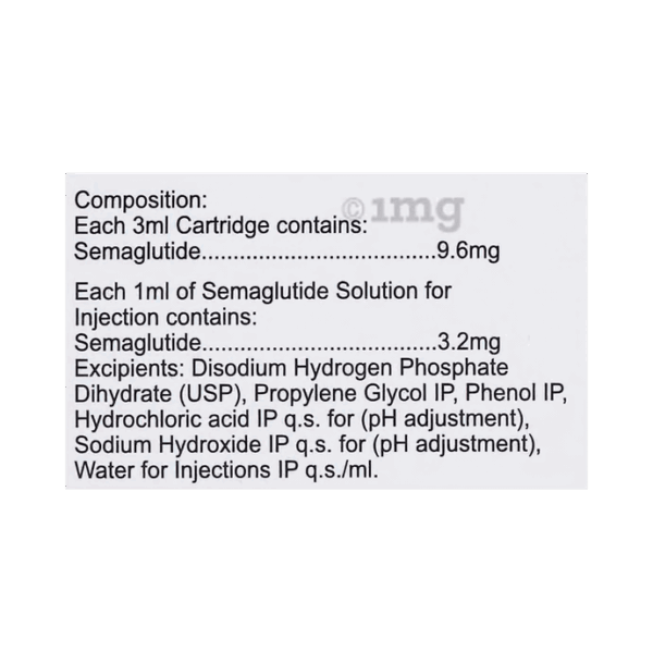 Semasize Plus 2.4mg Solution for Injection (1 Cartridge, 4 Needle, 4 Alcohol Swab) - 3