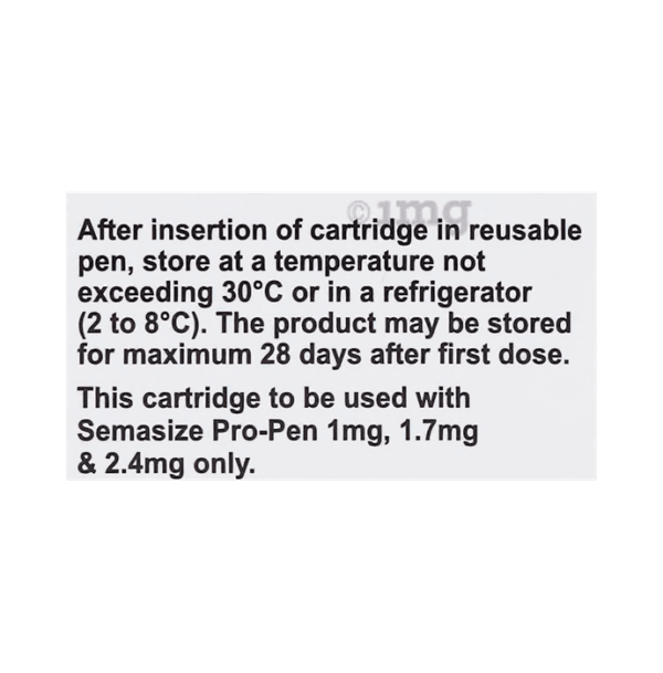 Semasize Plus 2.4mg Solution for Injection (1 Cartridge, 4 Needle, 4 Alcohol Swab) - 4