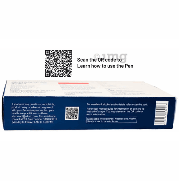 Semasize 2mg Injection (1 Multi-dose Disposable Pen, 4 Needle, 4 Alcohol Swab) - 6